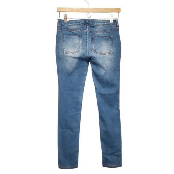 Old Navy Jeans Girls 14 Rockstar Jegging Skinny Mid Rise Ankle Distressed Faded - Picture 10 of 14